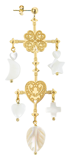 single-earring-with-four-leaflet-and-mother-of-pearl-heart